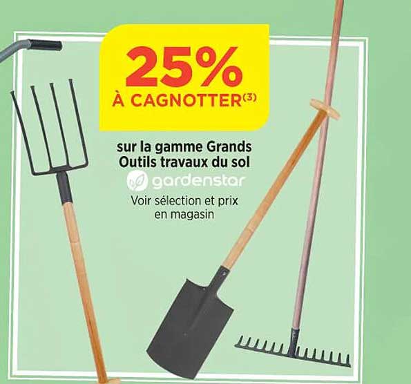 sur la gamme grands outils travaux du sol
