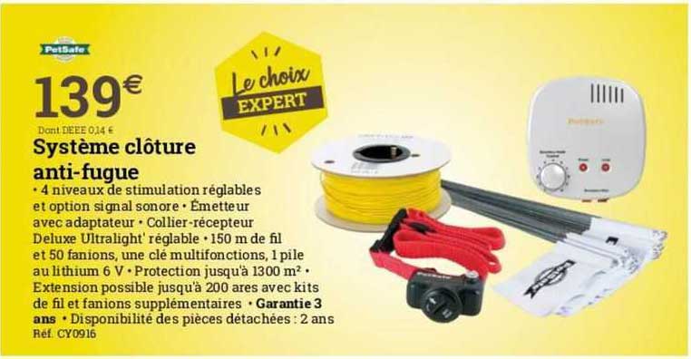 système clôture anti-fugue