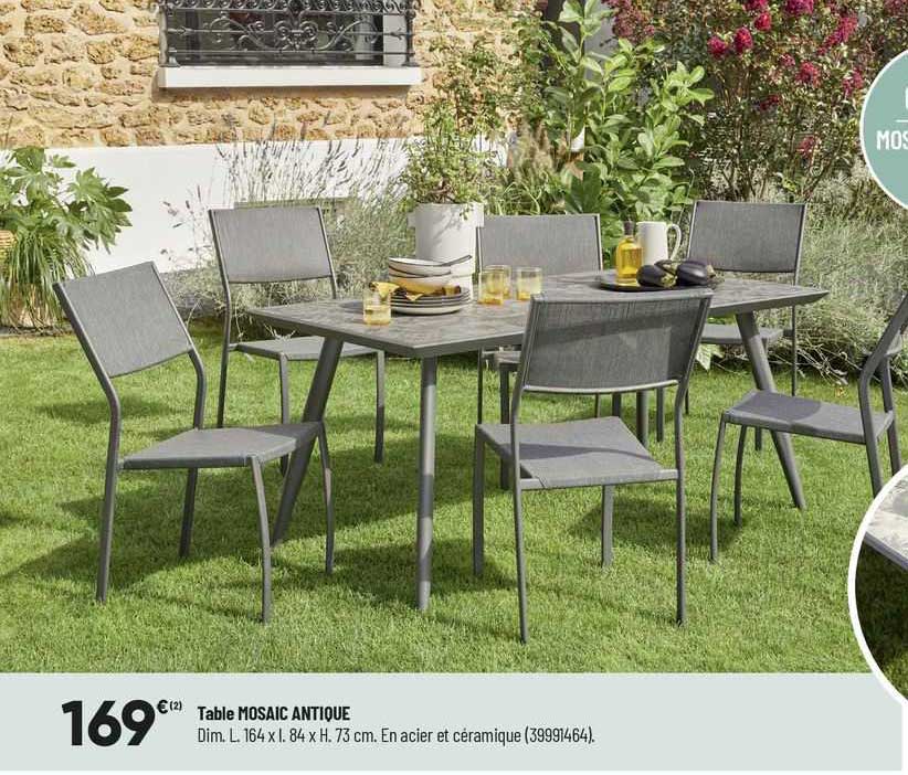 table mosaic antique