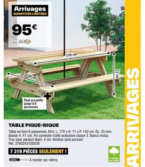 table pique-nique