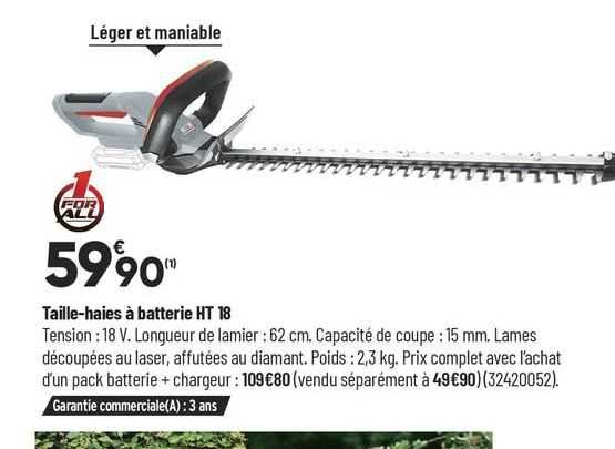taille-haies à batterie ht 18 1 for all