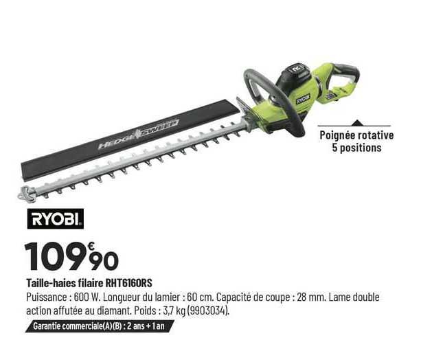 taille-haies filaire rht6160rs