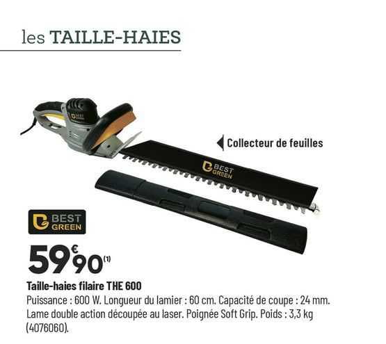 taille-haies filaire the 600 best green
