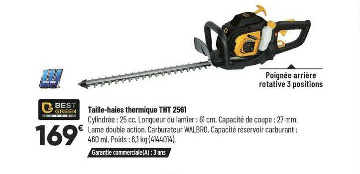 taille-haies thermique tht 2561 best green