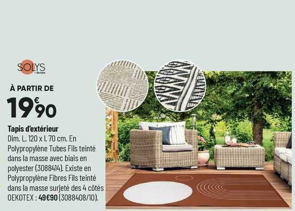 tapis d'extérieur solys