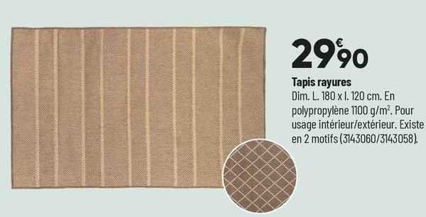 tapis rayures