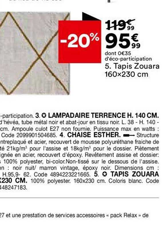 tapis zouara 160x230 cm