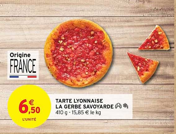 tarte lyonnaise la gerbe savoyarde