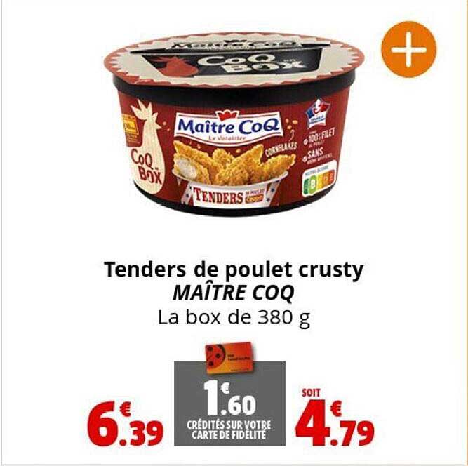 tenders de poulet crusty maître coq