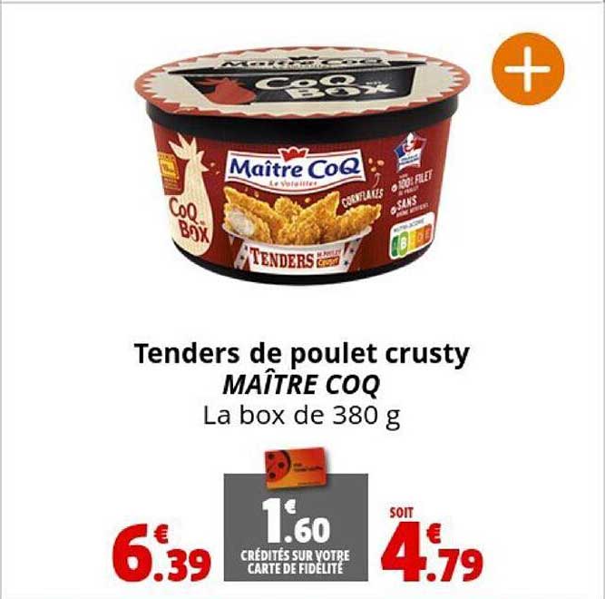 tenders de poulet crusty maître coq
