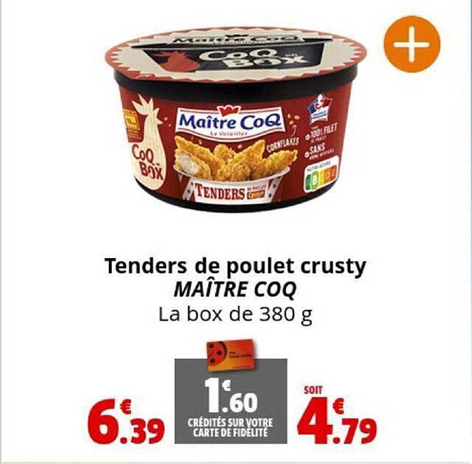 tenders de poulet crusty maître coq