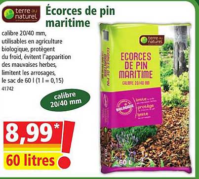 Terre Au Naturel écorces De Pin Maritime