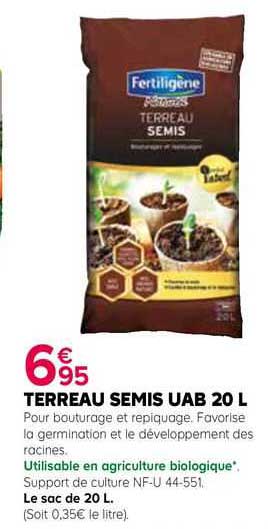 terreau semis uab 20 l