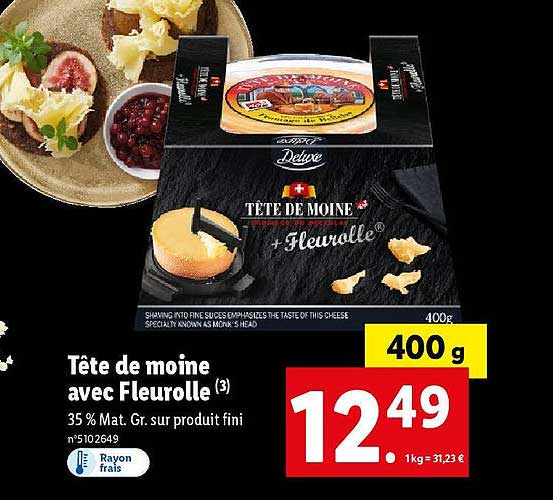Deluxe Tête De Moine Avec Fleurolle
