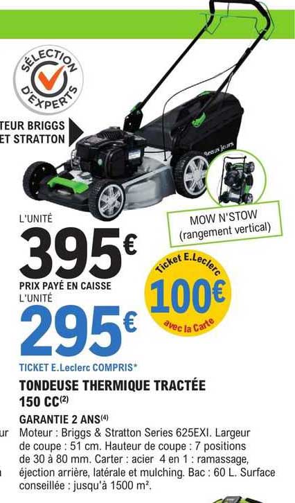 Tondeuse Thermique Tractée 150 Cc