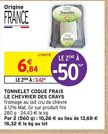 Tonnelet Coque Frais Le Chevrier Des Crays