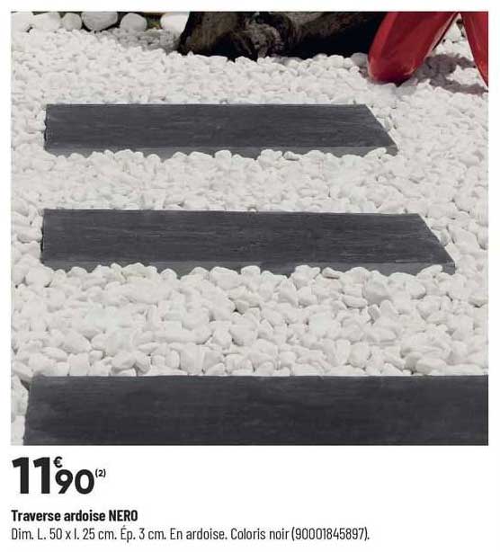 traverse ardoise nero
