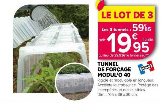tunnel de forçage modul'o 40