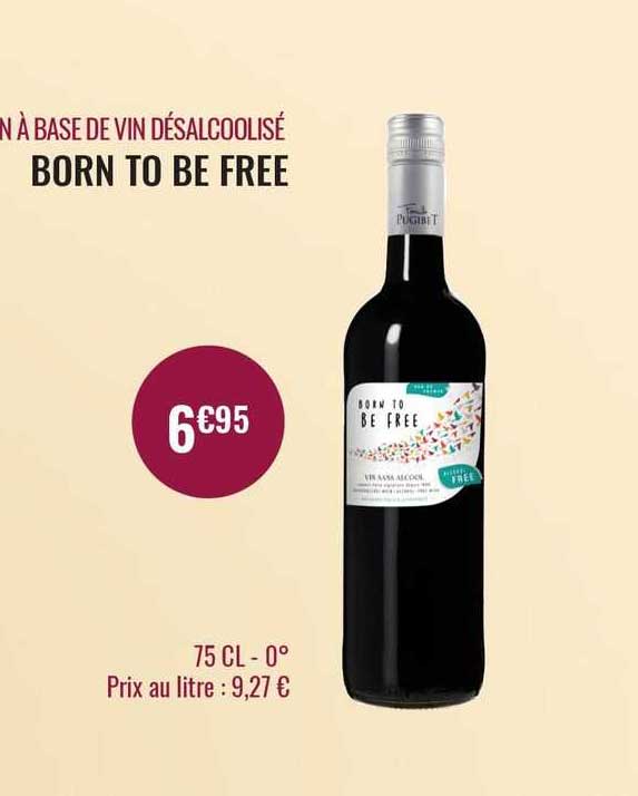 vin à base de vin désalcoolisé born to be free