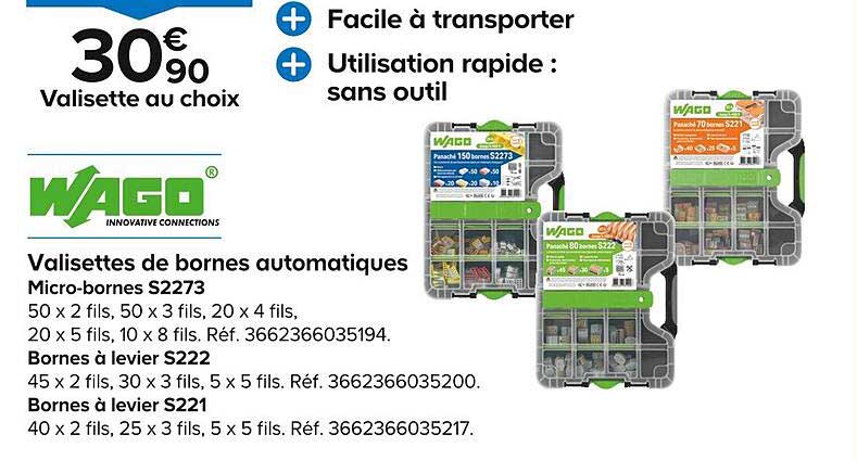 wago valisettes de bornes automatiques