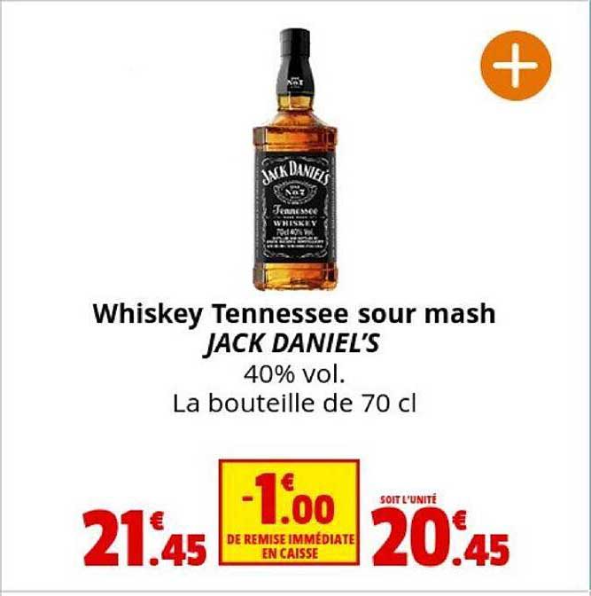 whiksey tennessee sour mash jack daniel's