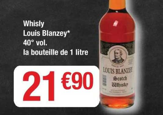 whisky louis blanzey 40° vol.