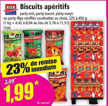 xox biscuits apéritifs