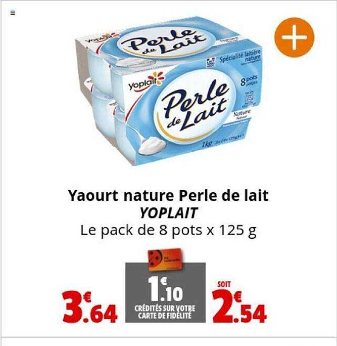 Yaourt Nature Perle De Lait Yoplait