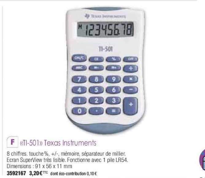 "ti-501" Texas Instruments
