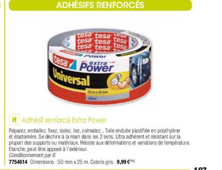 Adhésif Renforcé Extra Power