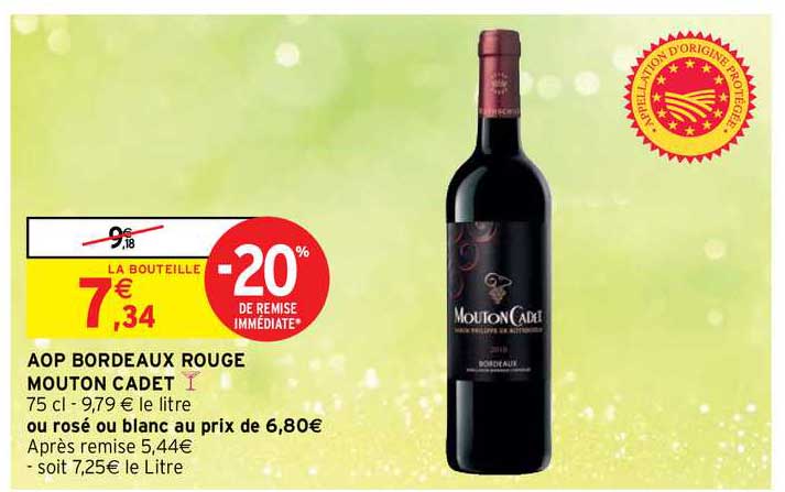 Aop Bordeaux Rouge Mouton Cadet