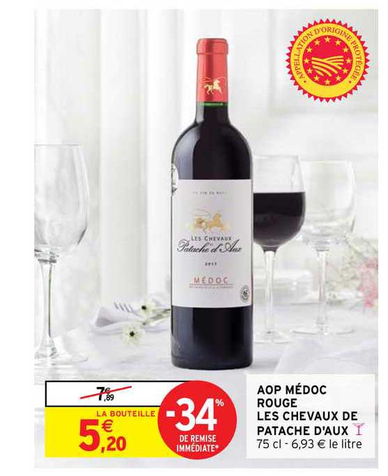 aop médoc rouge les chevaux de patache d'aux