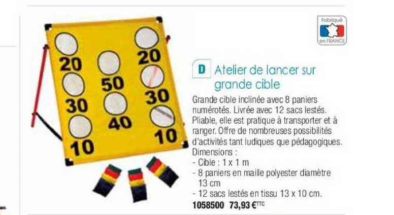 Atelier De Lancer Sur Grande Cible