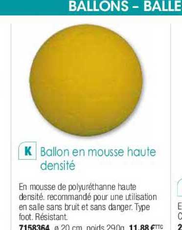 ballon en mousse haute densité