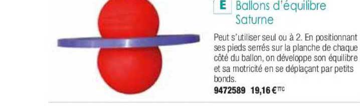 ballons d'équilibre saturne