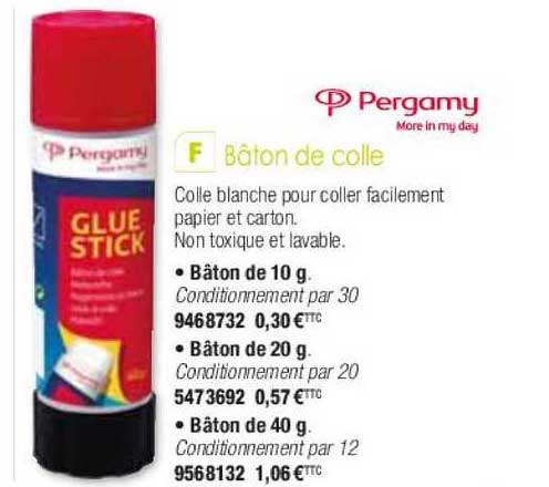 bâton de colle pergamy more in my day