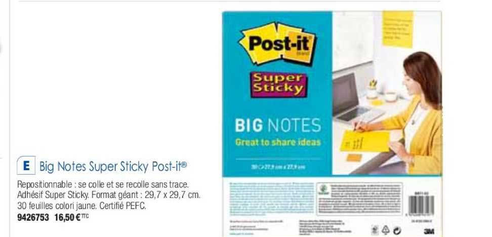 big notes super sticky post-it