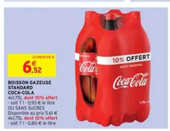 boisson gazeuse standard coca-cola