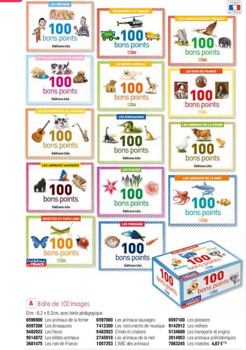 boîte de 100 images