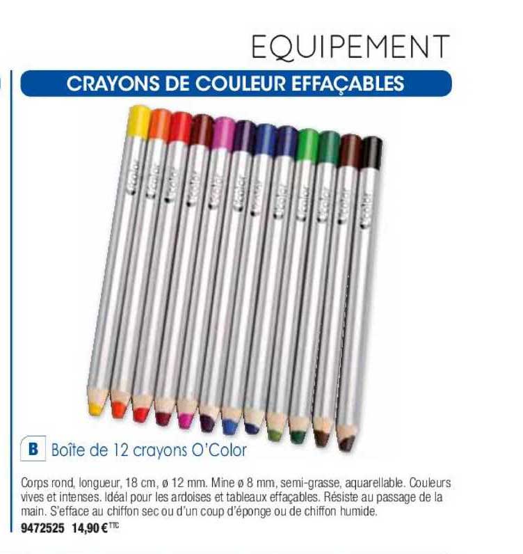Boîte De 12 Crayons O'color