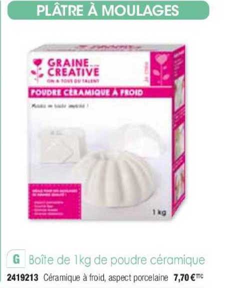 boîte de 1kg de poudre céramique