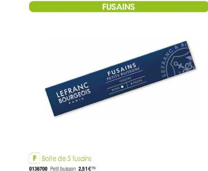 boite de 5 fusains