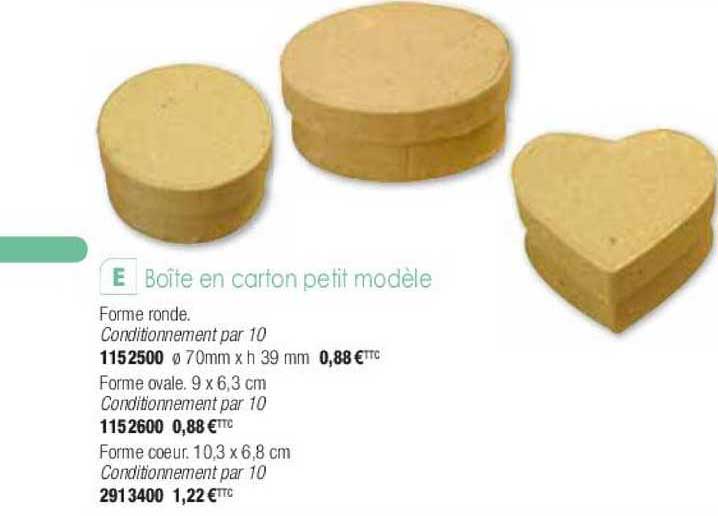 Boîte En Carton Petit Modèle