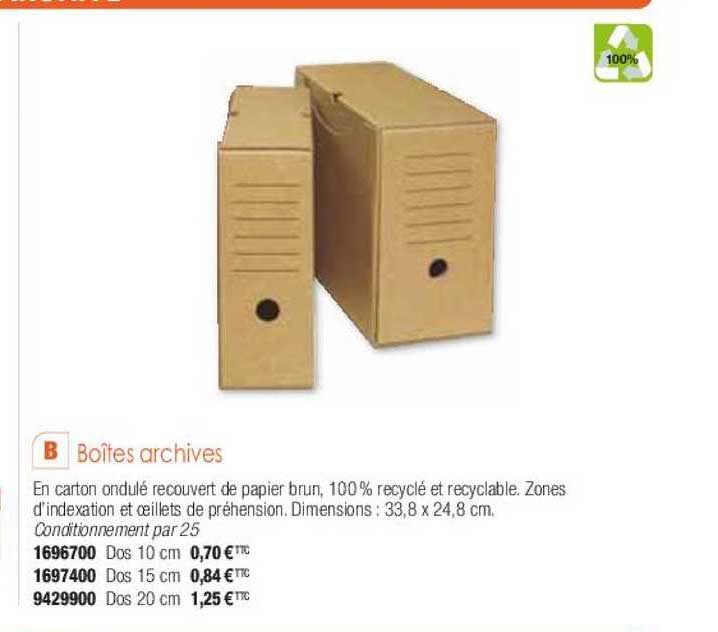 boîtes archives