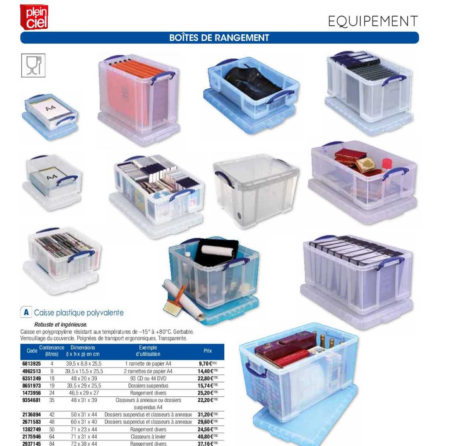 caisse plastique polyvalente