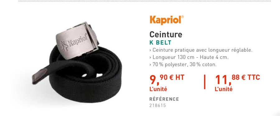 ceinture k belt kapriol