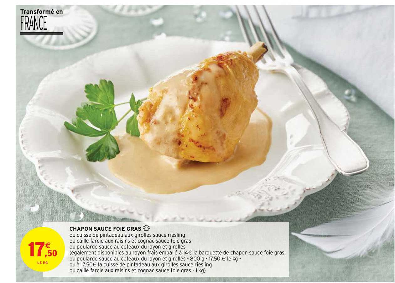 chapon sauce foie gras