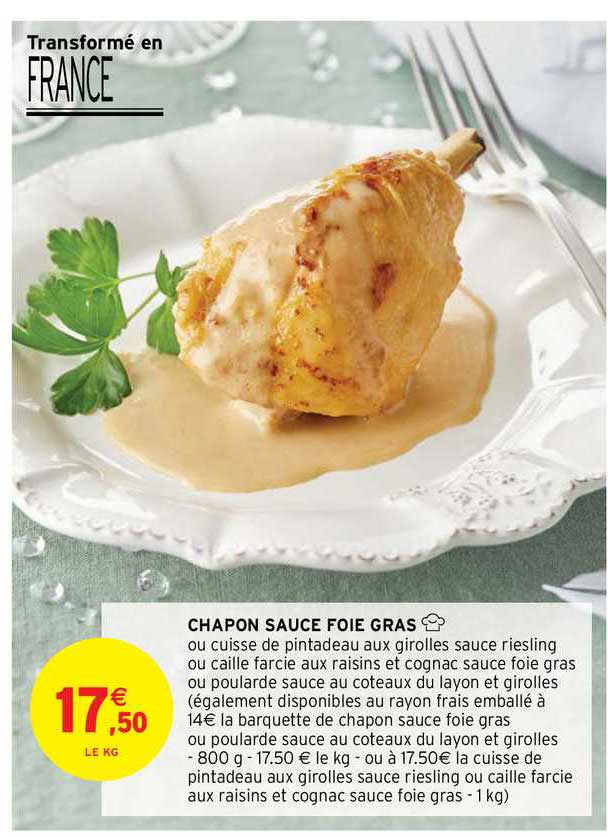 chapon sauce foie gras