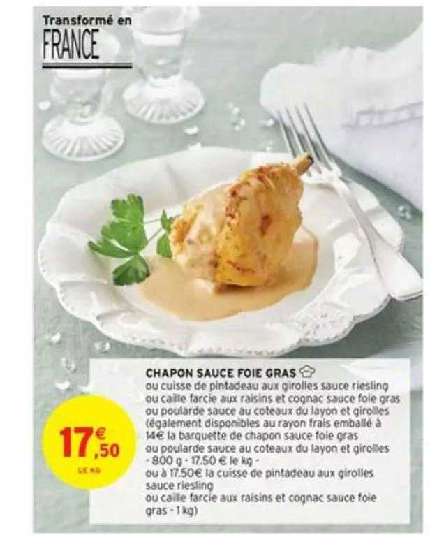 chapon sauce foie gras