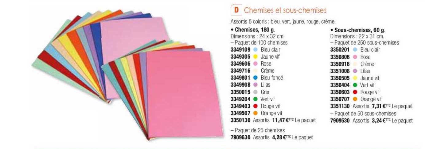 chemise et sous-chemises